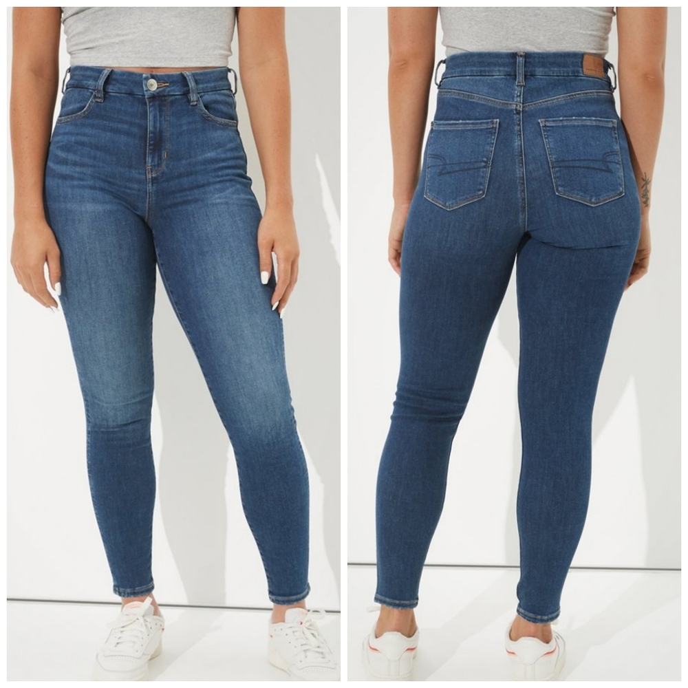 CLOSING SALE NWT American Eagle Curvy High Rise Jeggings sz 12 Long